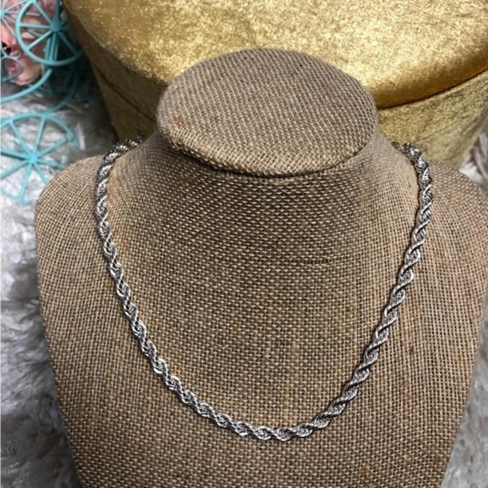 A New‎ Day Silver Tone Rope Chain Necklace